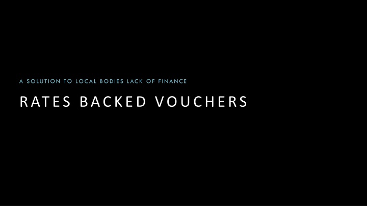 a solution to local bodies lack of finance
