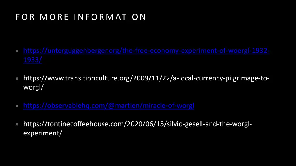 for more information