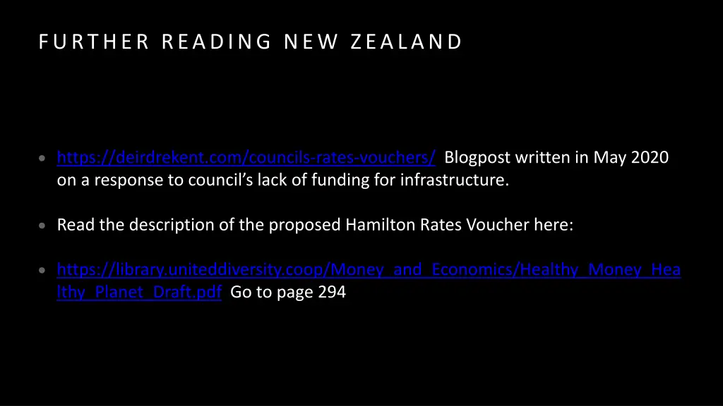 further reading new zealand