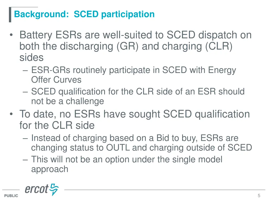 background sced participation