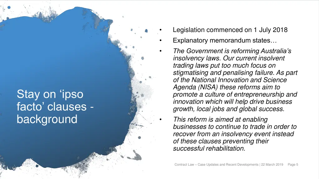 legislation commenced on 1 july 2018 explanatory