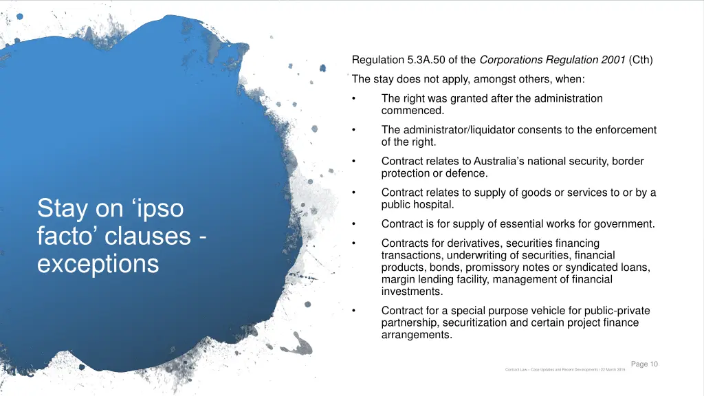 regulation 5 3a 50 of the corporations regulation