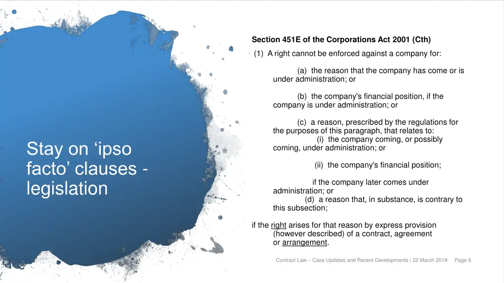 section 451e of the corporations act 2001 cth