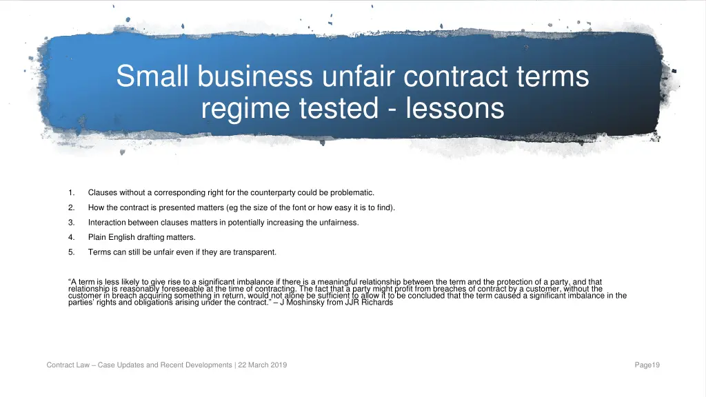 small business unfair contract terms regime 3