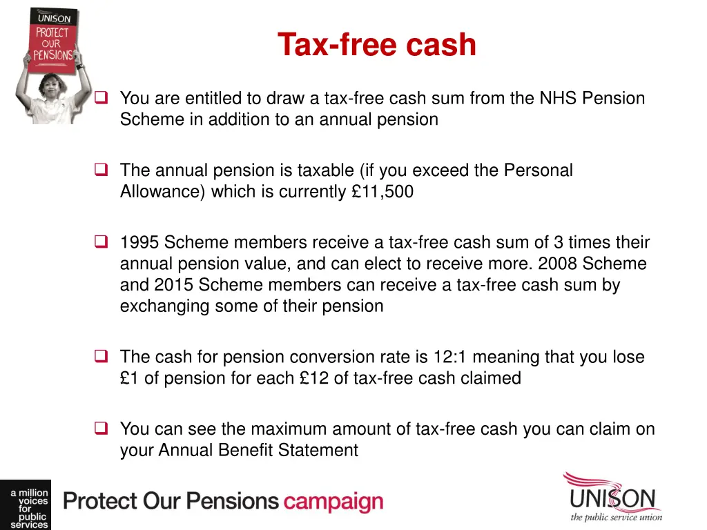 tax free cash