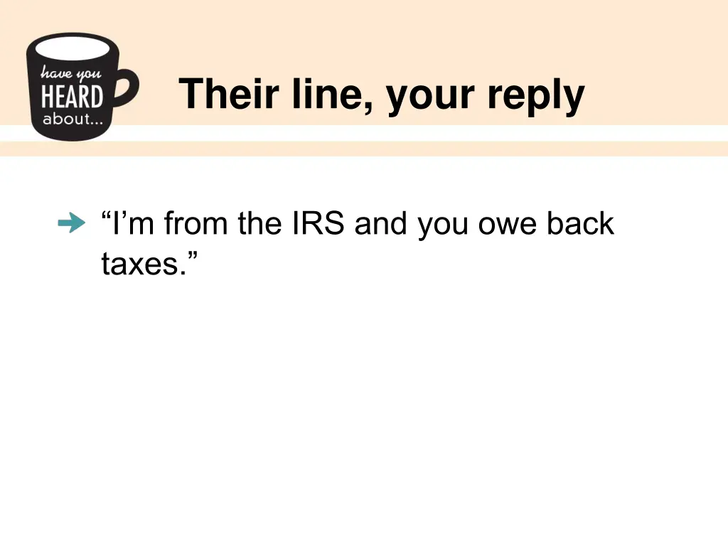 their line your reply