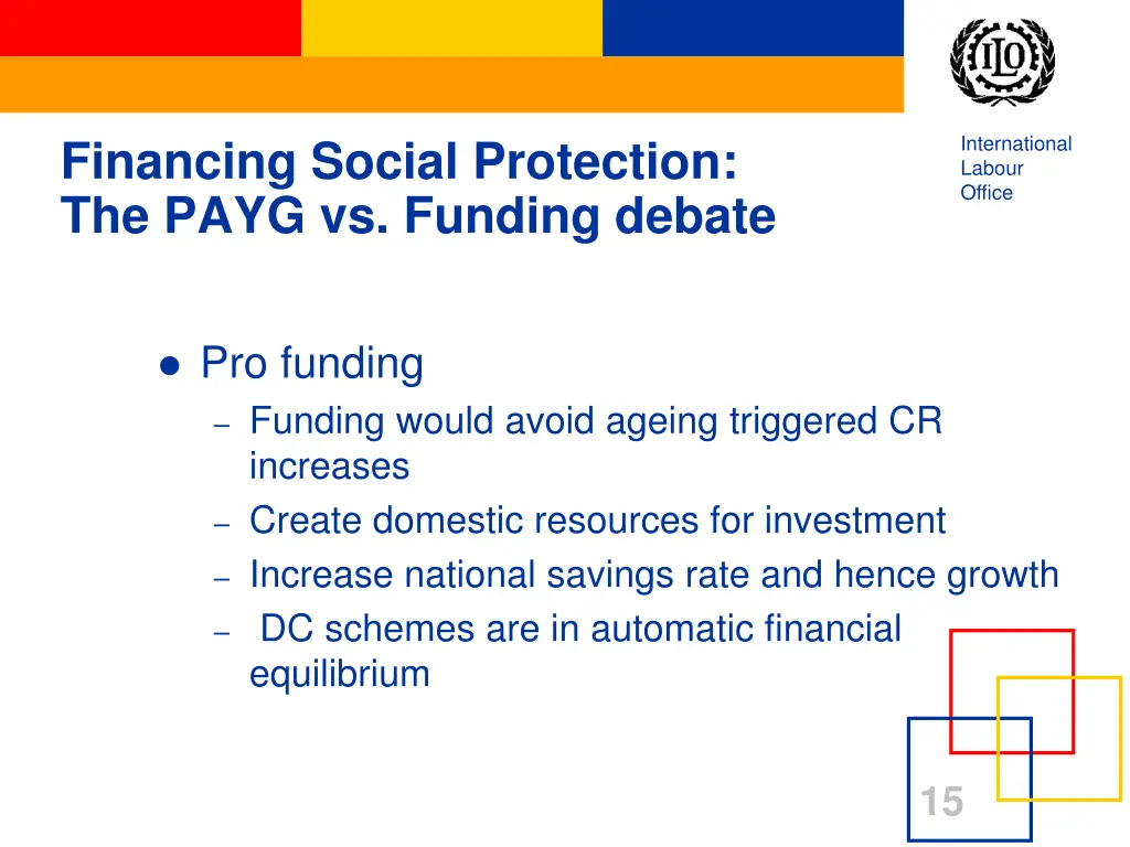 financing social protection the payg vs funding