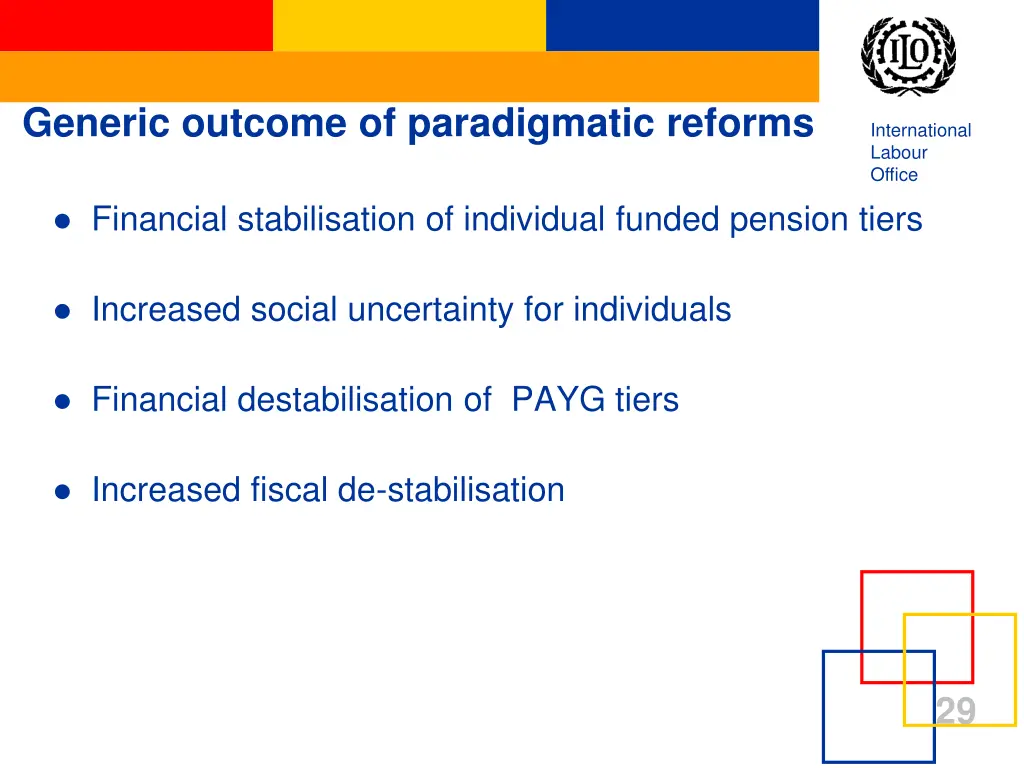 generic outcome of paradigmatic reforms
