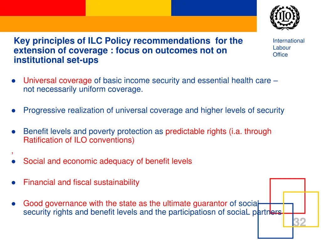 key principles of ilc policy recommendations