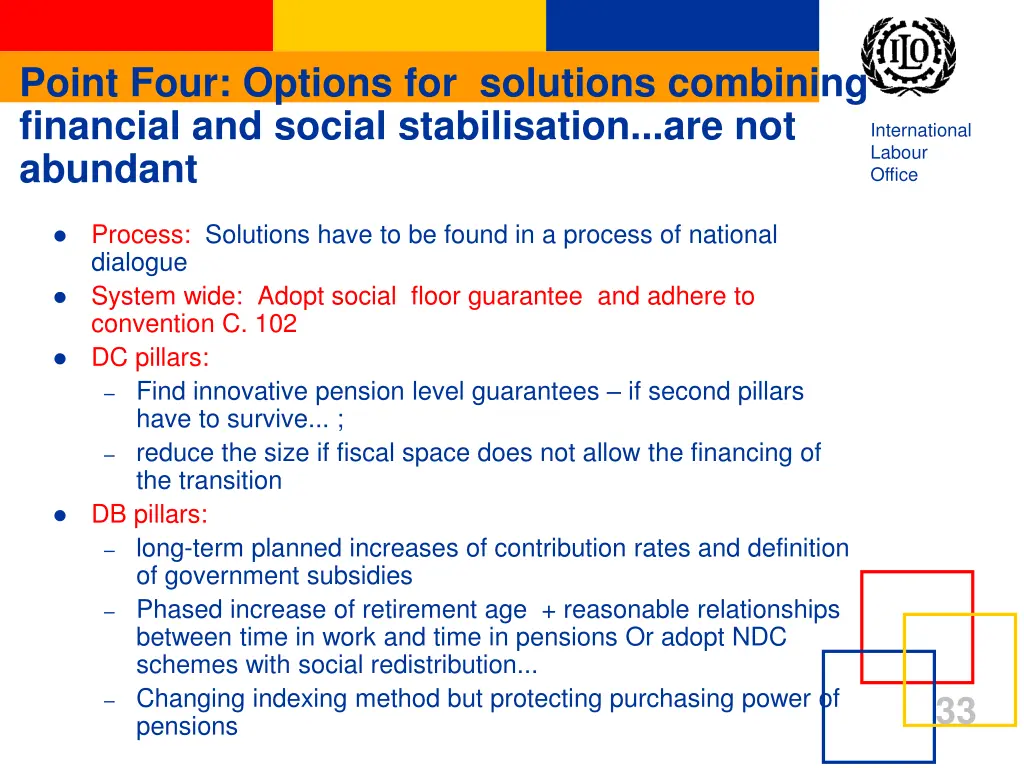 point four options for solutions combining