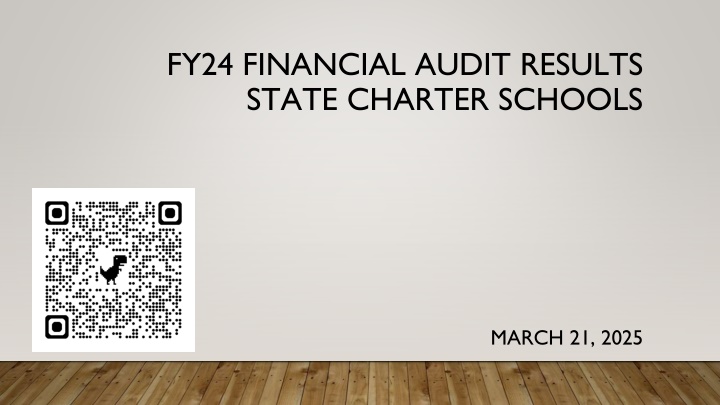 fy24 financial audit results state charter schools