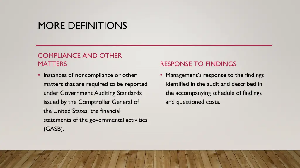 more definitions