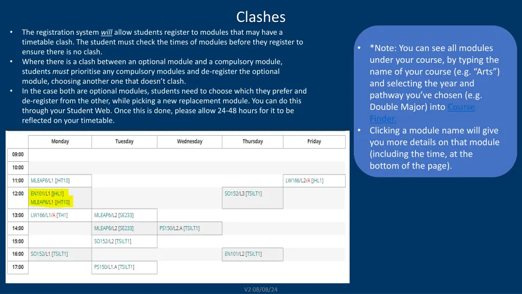 clashes