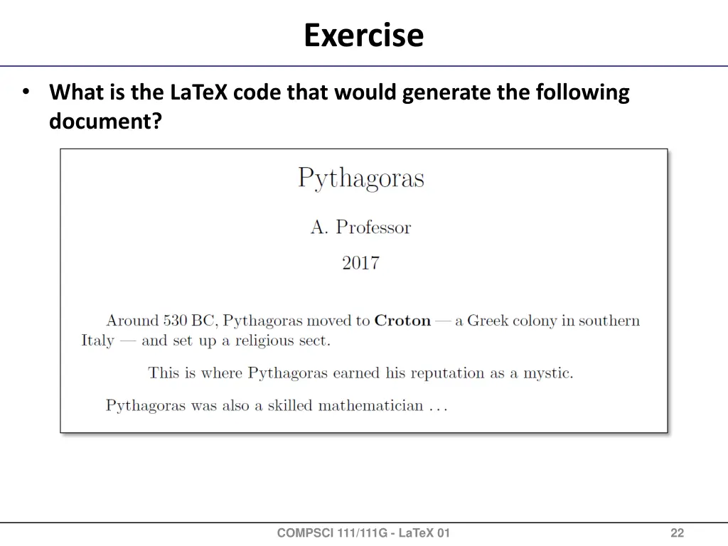 exercise