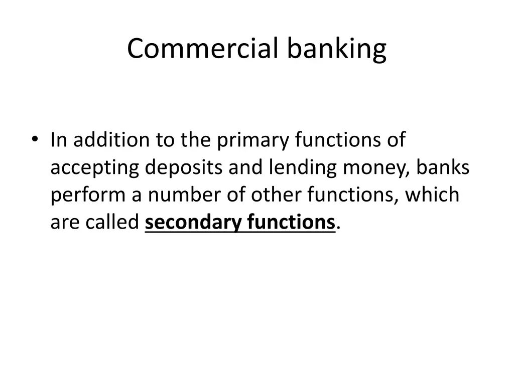 commercial banking 9