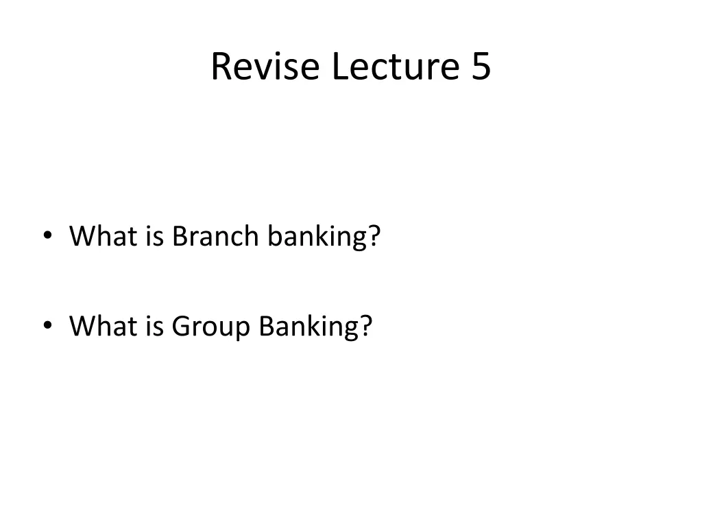 revise lecture 5 2