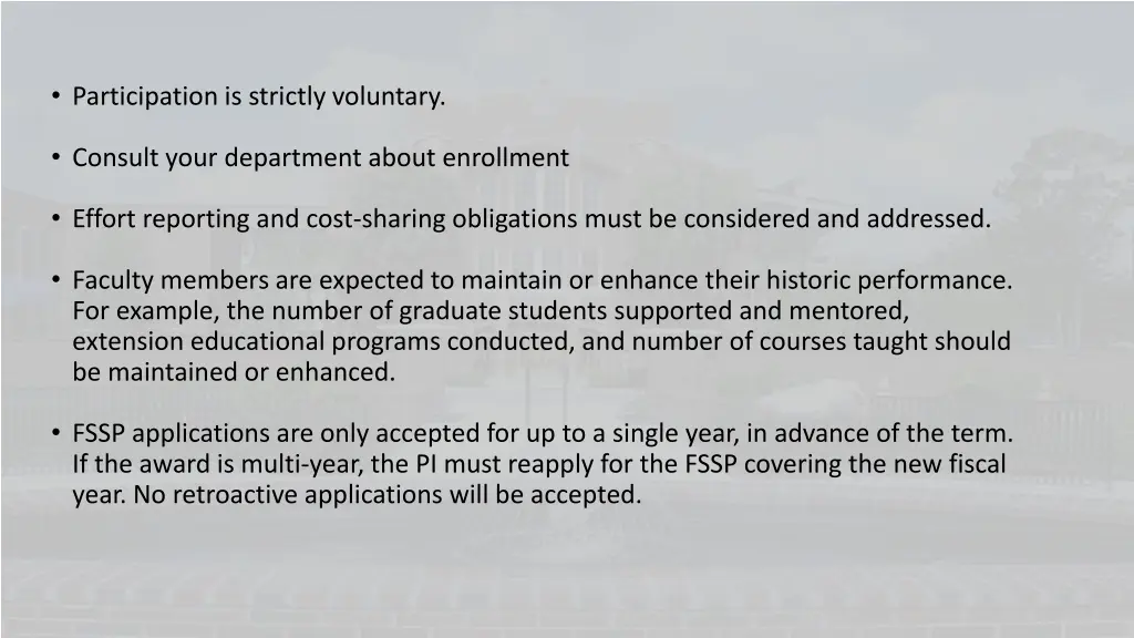 participation is strictly voluntary
