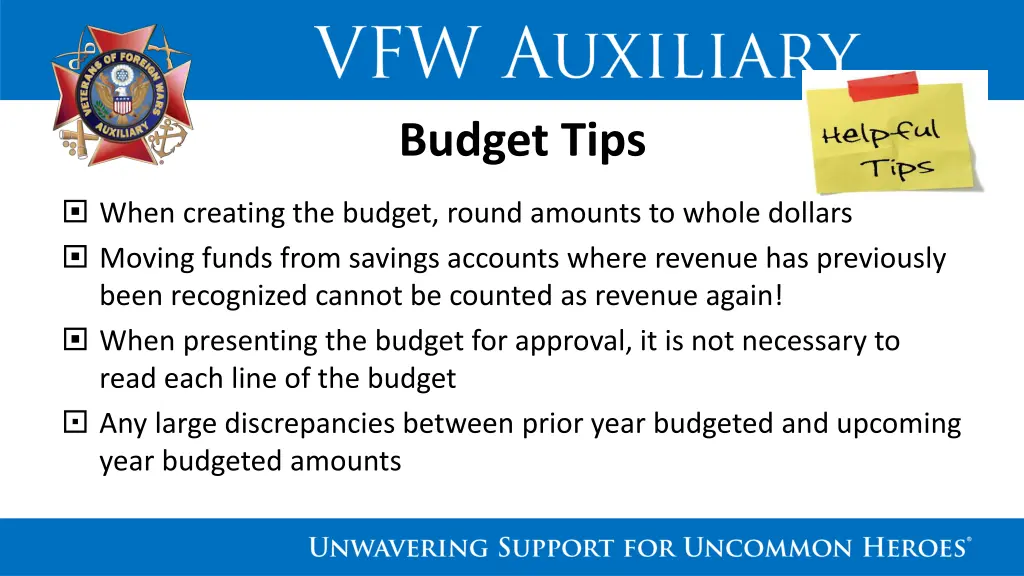 budget tips