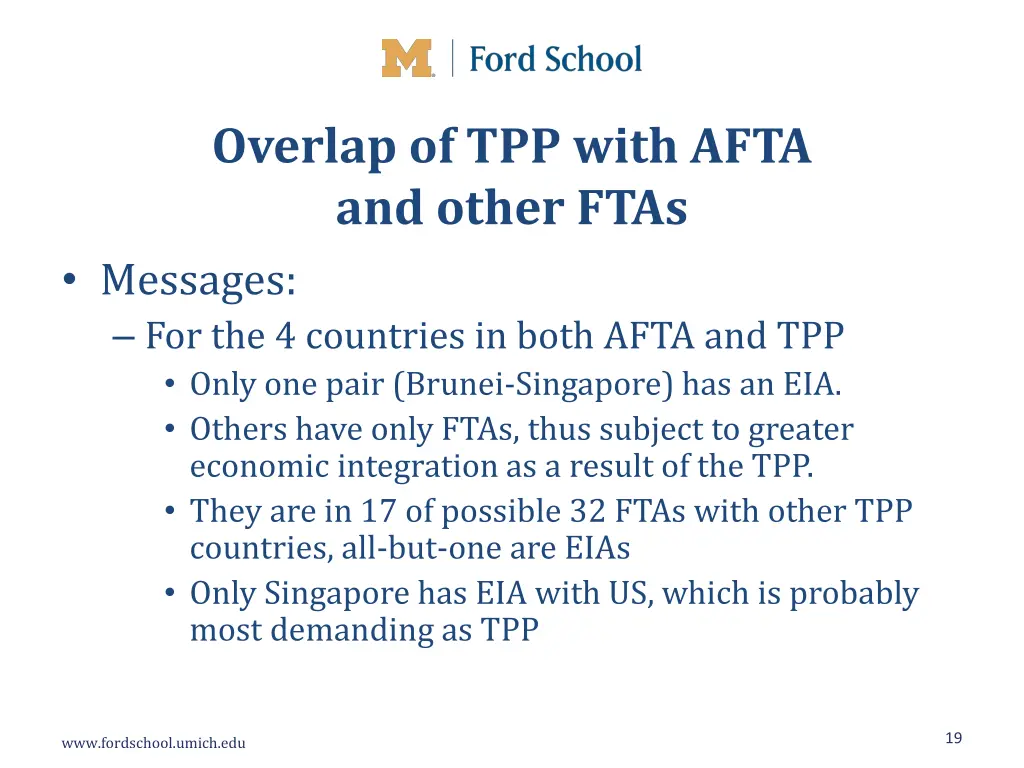 overlap of tpp with afta and other ftas messages 1