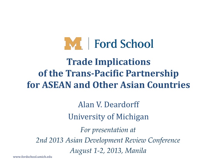 trade implications of the trans pacific