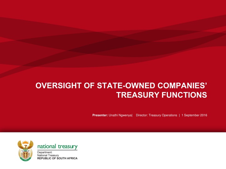 oversight of state owned companies treasury