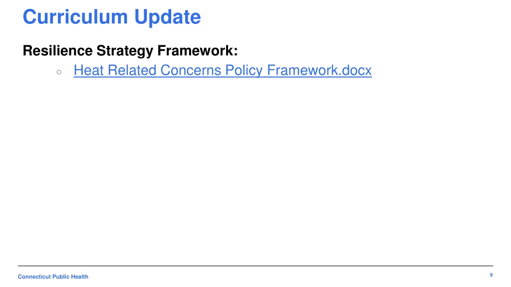 curriculum update 2