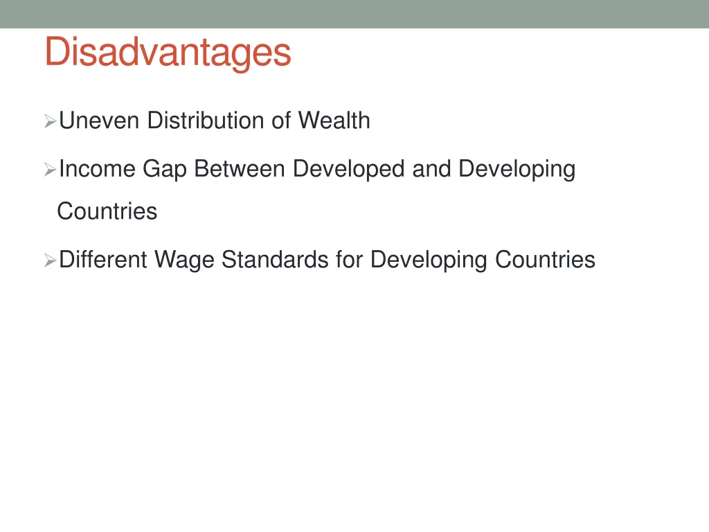 disadvantages