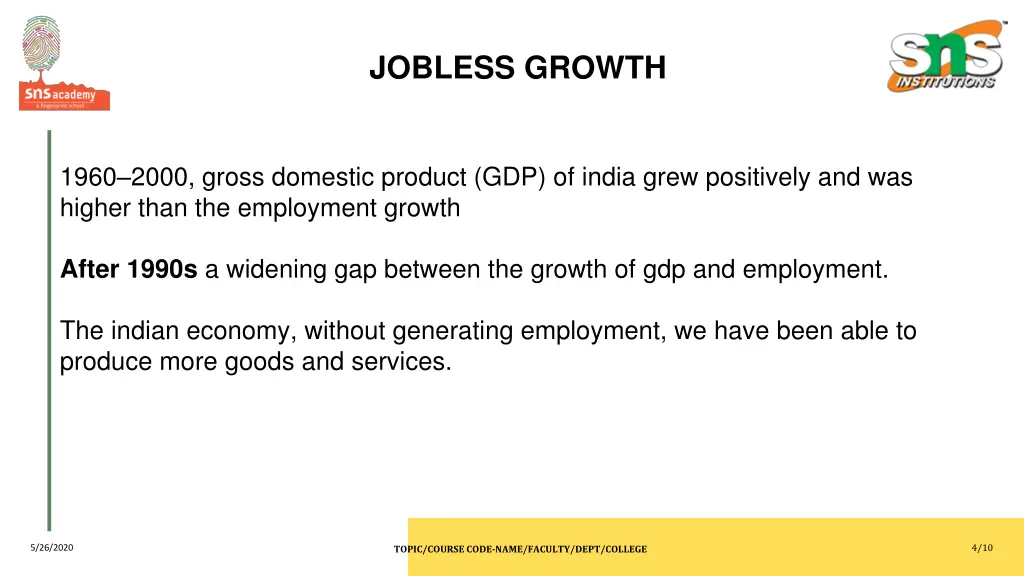 jobless growth