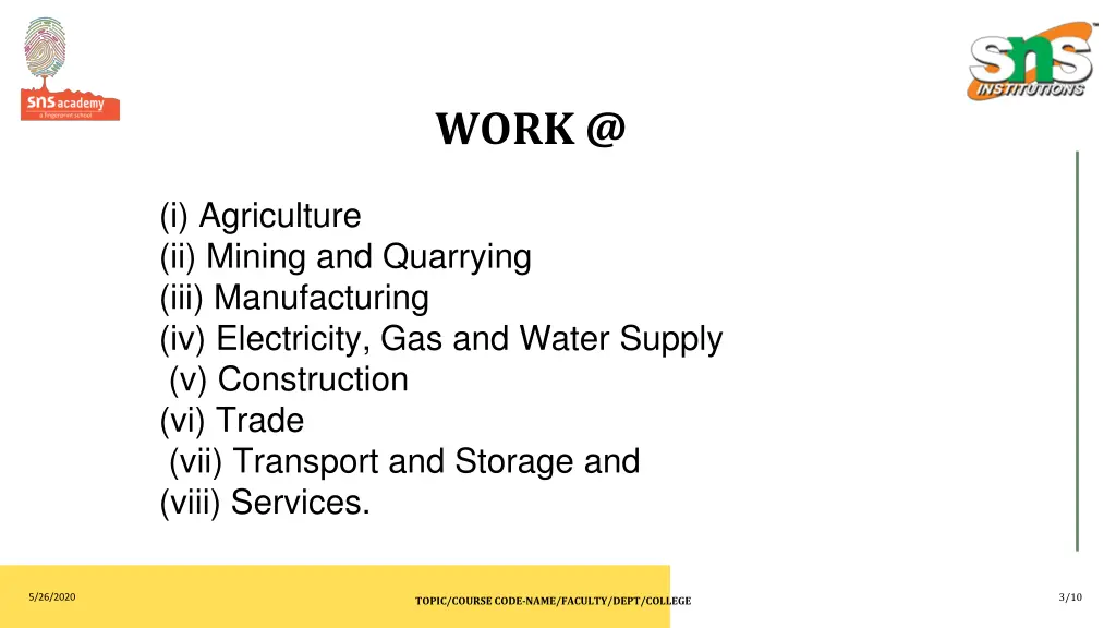 work @
