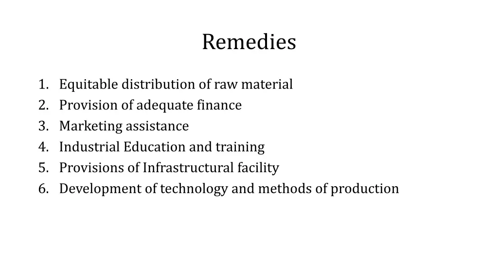 remedies