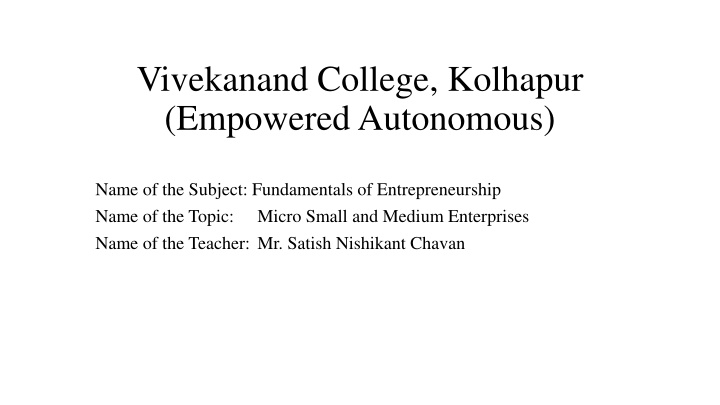 vivekanand college kolhapur empowered autonomous