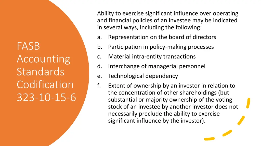ability to exercise significant influence over