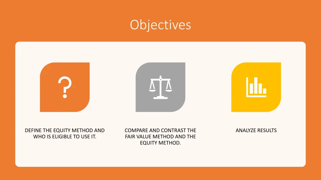 objectives