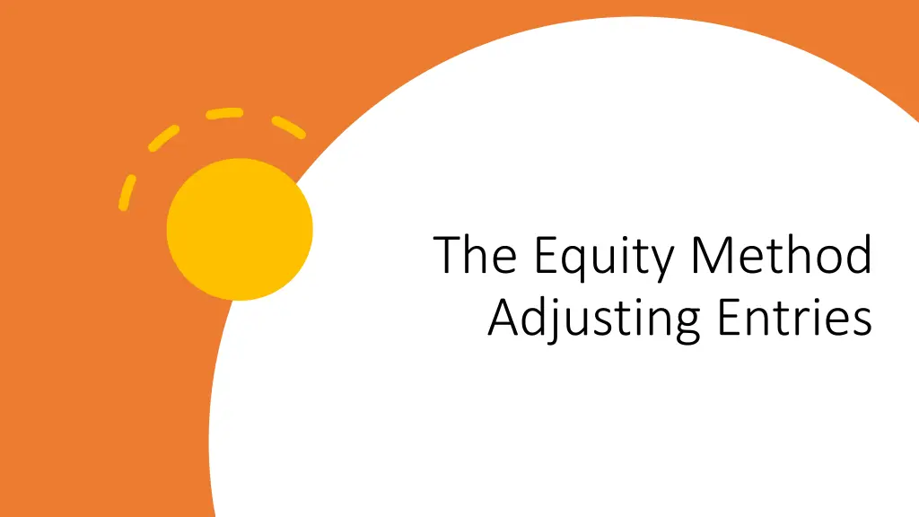 the equity method adjusting entries