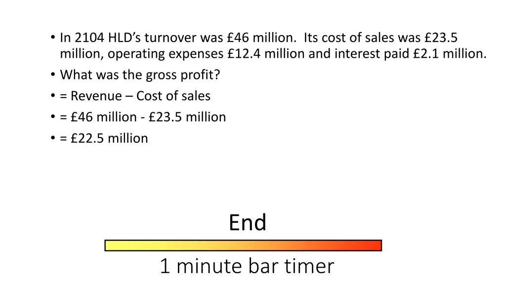in 2104 hld s turnover was 46 million its cost