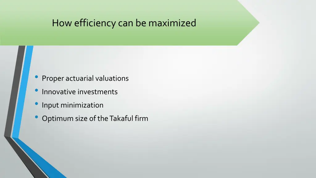 how efficiency can be maximized