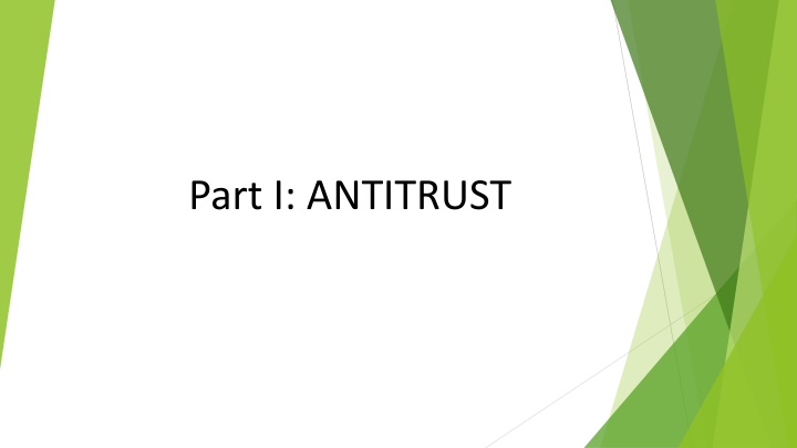 part i antitrust