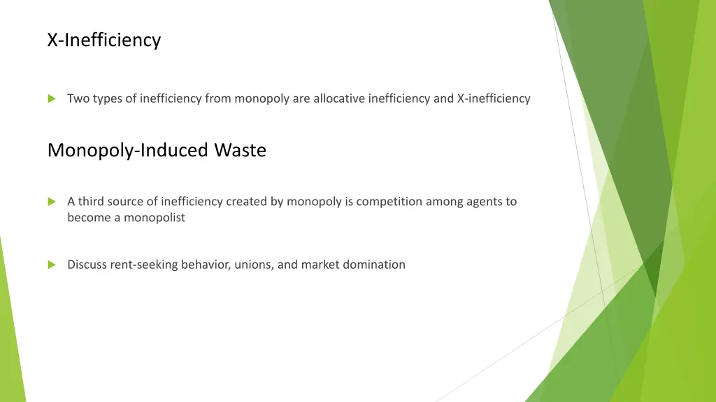 x inefficiency
