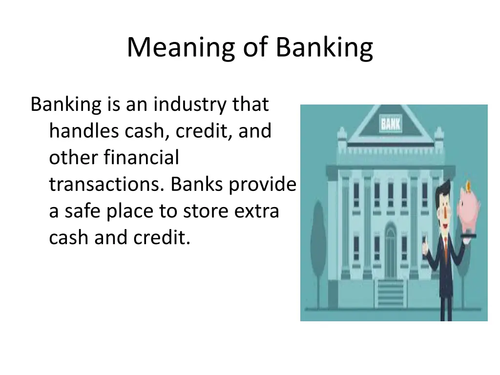 meaning of banking