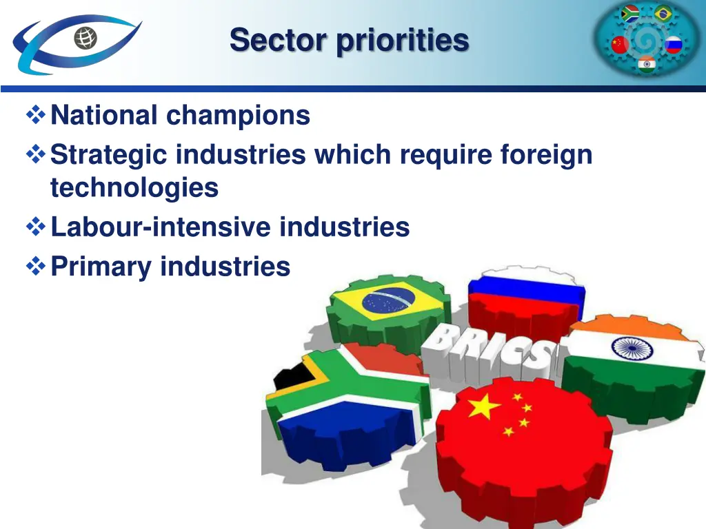 sector priorities