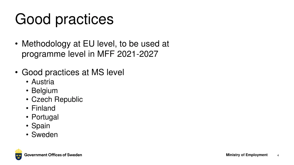 good practices