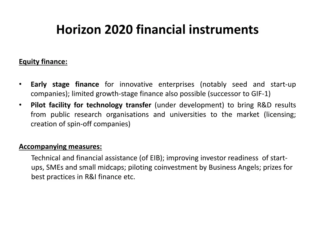 horizon 2020 financial instruments 2