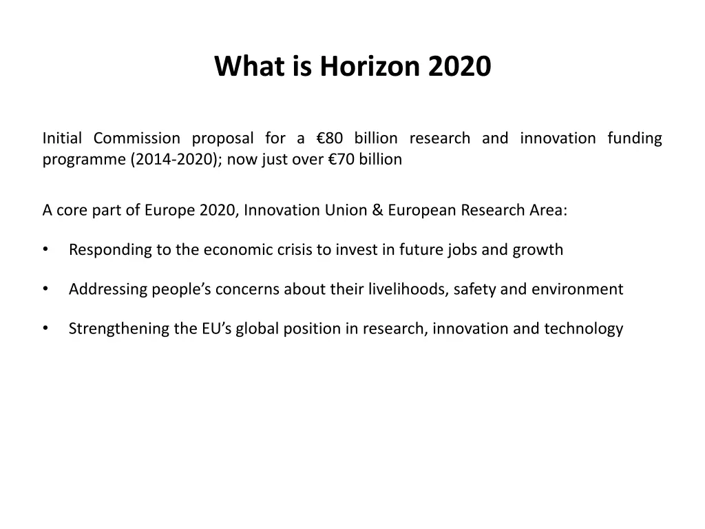 what is horizon 2020