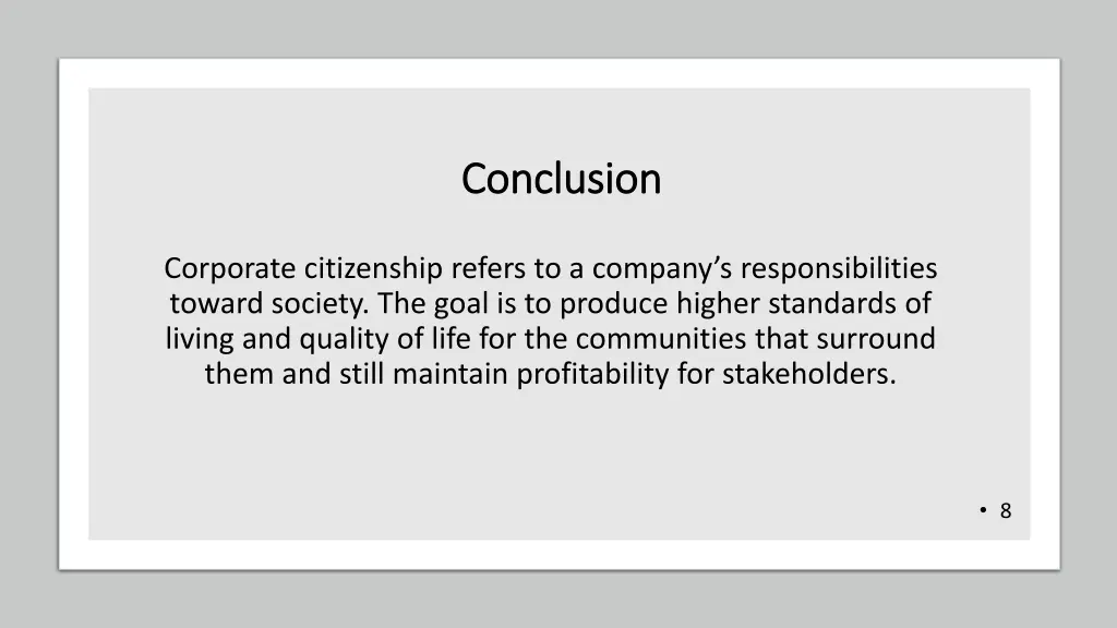 c conclusion onclusion