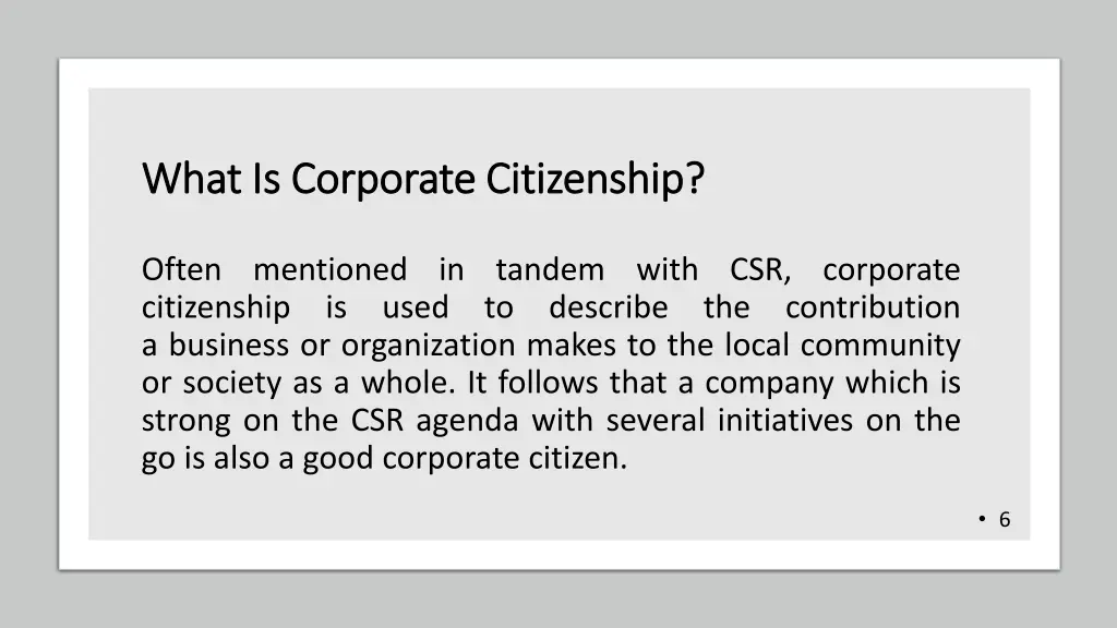 what is corporate citizenship what is corporate