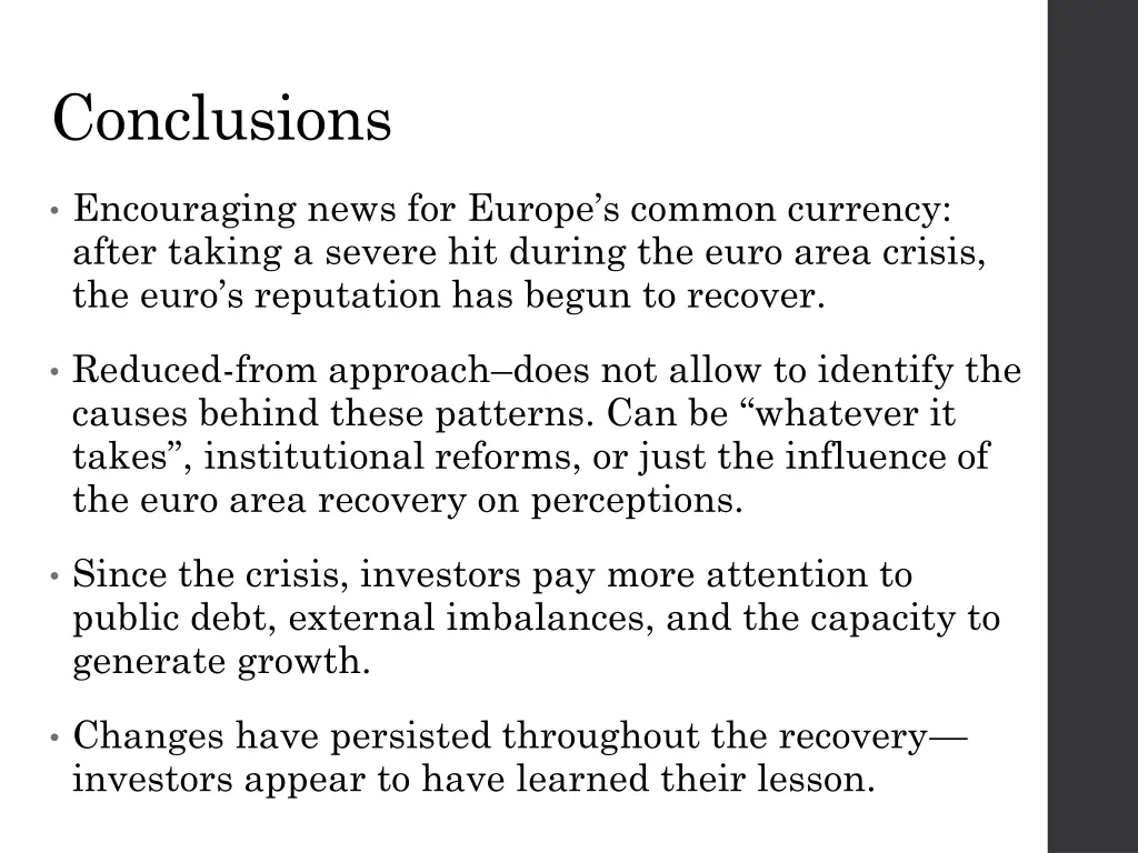 conclusions