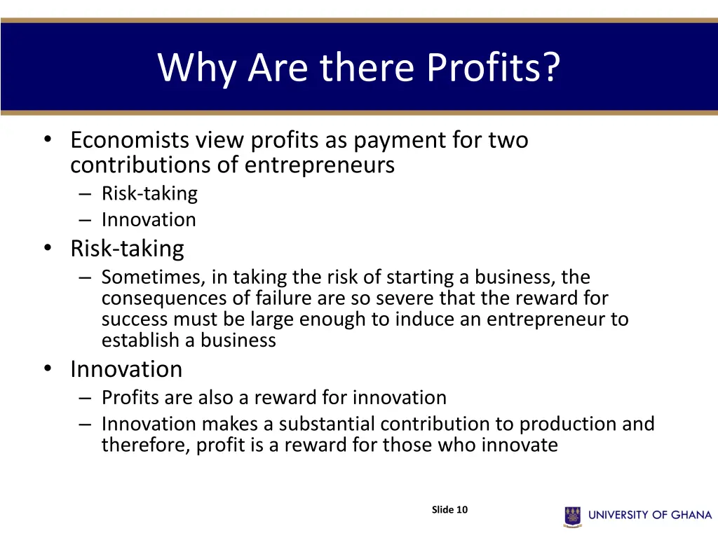why are there profits 1