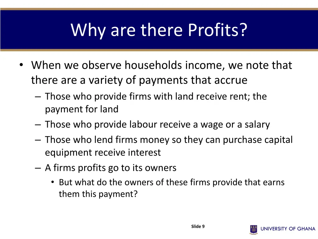 why are there profits