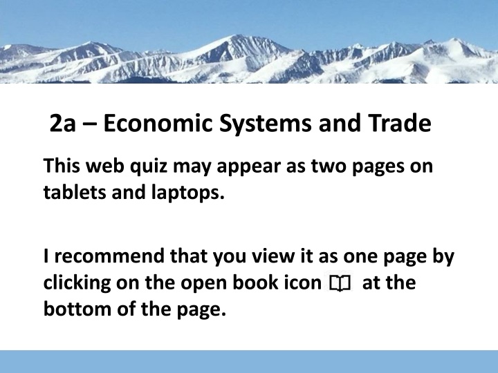 2a economic systems and trade
