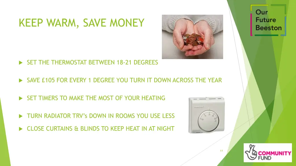 keep warm save money